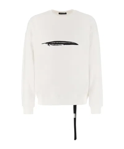 ANN DEMEULEMEESTER ANN DEMEULEMEESTER MOTIF PRINTED CREWNECK SWEATSHIRT