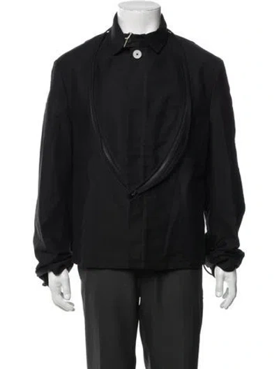 Pre-owned Ann Demeulemeester Moto Jacket W/ Tags In Black