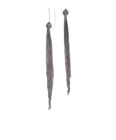 Ann Demeulemeester Multi-chain Earrings In Green