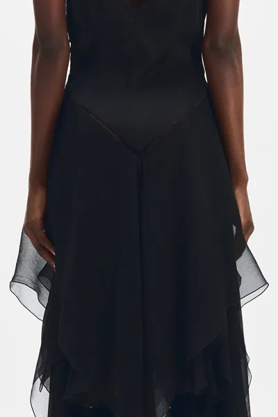 Ann Demeulemeester Multilayer Midi Slip Dress In Multicolor