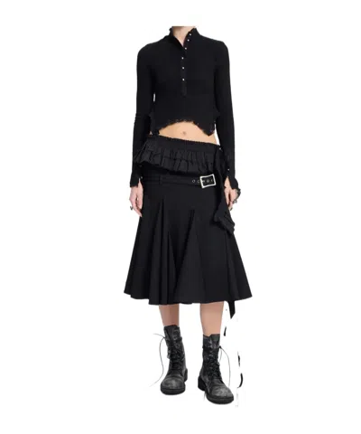 Ann Demeulemeester Nacine Serafino Lace-trim Cropped Top In Animal Print