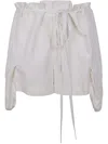 Ann Demeulemeester Women Nadina Cargo Shorts Natural Wash Cotton