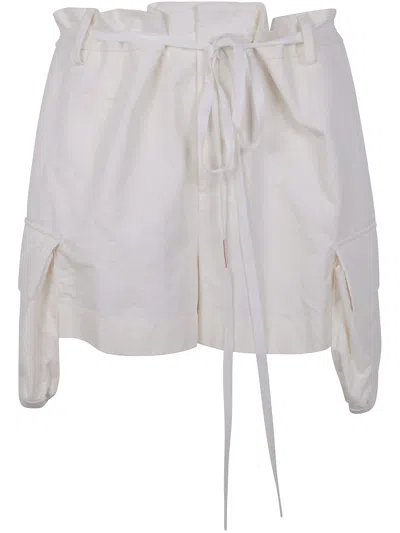 ANN DEMEULEMEESTER ANN DEMEULEMEESTER NADINA CARGO SHORTS NATURAL WASH COTTON