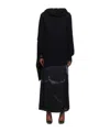 Ann Demeulemeester Nadine 3 Holes Turtleneck Sweater In Black