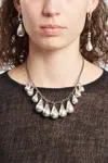 Ann Demeulemeester Nais Pearl Earrings In Gold