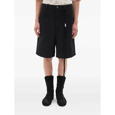 Ann Demeulemeester Narve Relaxed-fit Bermuda Shorts In Black