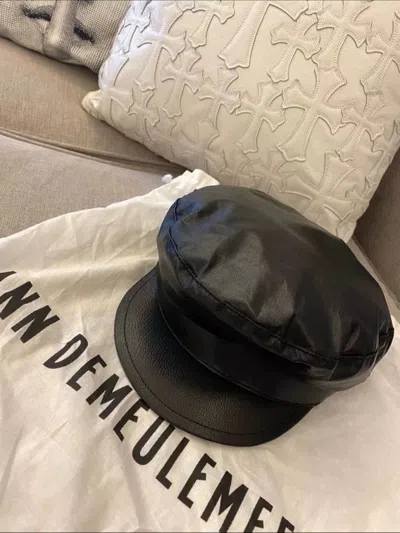 Pre-owned Ann Demeulemeester Navy Cap In Black