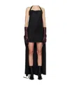 Ann Demeulemeester Neck-hanging Dress In Black
