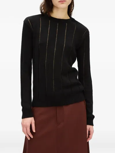 Ann Demeulemeester Nese Sweater In Black