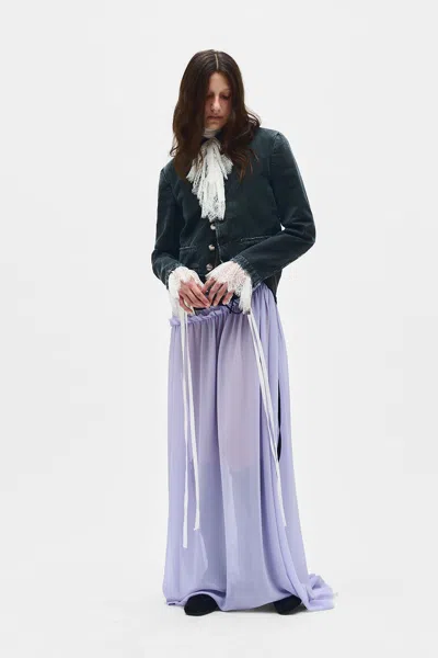 Ann Demeulemeester Neta Long Deconstructed Dress In Multicolor