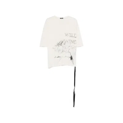 Ann Demeulemeester Graphic-print T-shirt In White