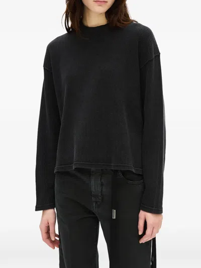 Ann Demeulemeester Nikita Graphic-print Long-sleeve T-shirt In Black