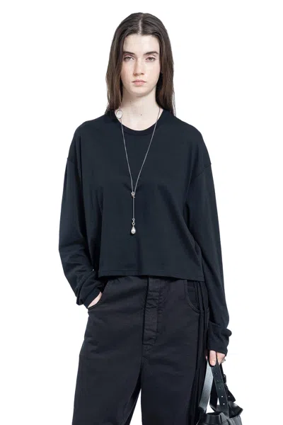 Ann Demeulemeester Nikita ''it Reminds Me'' Long Sleeve T-shirt In Blue