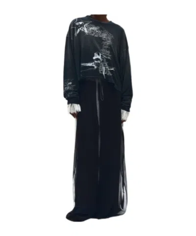 ANN DEMEULEMEESTER ANN DEMEULEMEESTER NIKITA SKETCHBOOK LONG-SLEEVED T-SHIRT