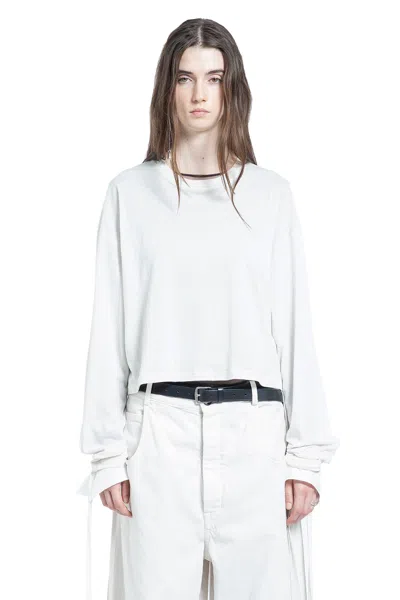 Ann Demeulemeester Nila ''sketch Print'' Long Sleeve T-shirt In White