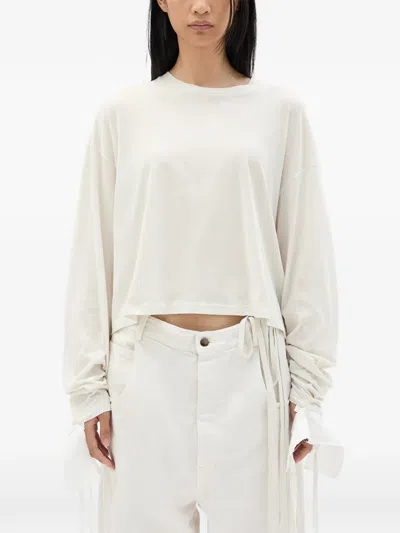 Ann Demeulemeester Nila Sketch-print Long-sleeve T-shirt In Neutral