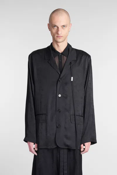 Ann Demeulemeester Nilas Casual Jacket In Black Viscose