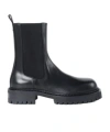 Ann Demeulemeester Elastic-panel Leather Boots In Black