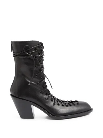 Ann Demeulemeester Noelia Lace-up Ankle Boots In Multi