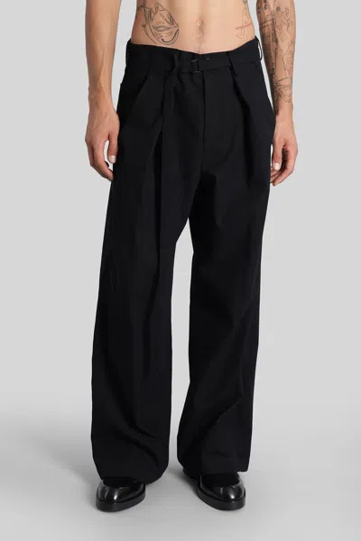 Ann Demeulemeester Norulf Pants In Black Cotton