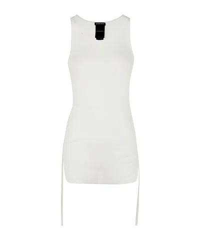 Ann Demeulemeester Noya Cotton Tank Top In White