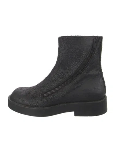 Pre-owned Ann Demeulemeester Nubuck Boots In Black