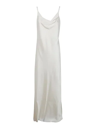 Ann Demeulemeester Nura Long Slip Dress In White