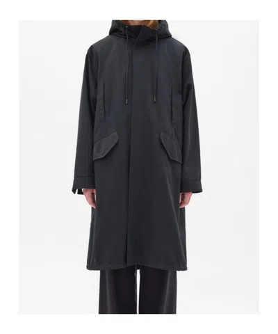 Ann Demeulemeester Obert Parka Coat In Black
