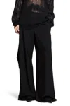 Ann Demeulemeester Odeta Draped Comfort Trousers In Black