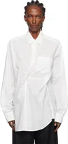 Ann Demeulemeester Elisabeth Long High Comfort Pocket Shirt In White