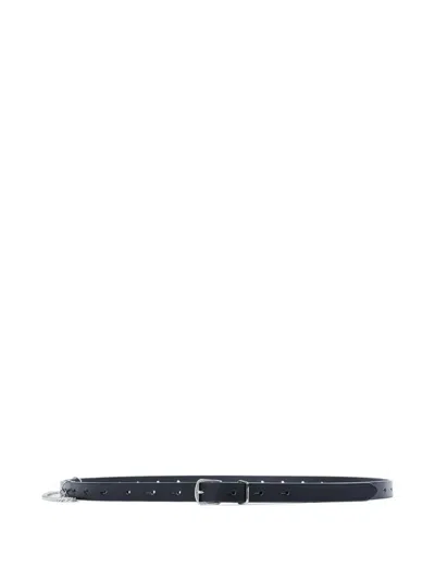 Ann Demeulemeester Oily Chain Belt In Blue