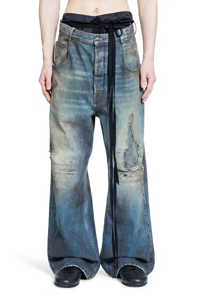 Ann Demeulemeester Olan 5 Pocket High Comfort Jeans In Blue