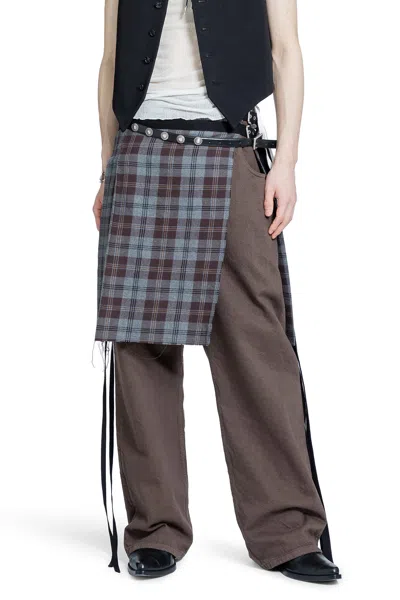 Ann Demeulemeester Olan 5 Pocket High-comfort Jeans In Brown