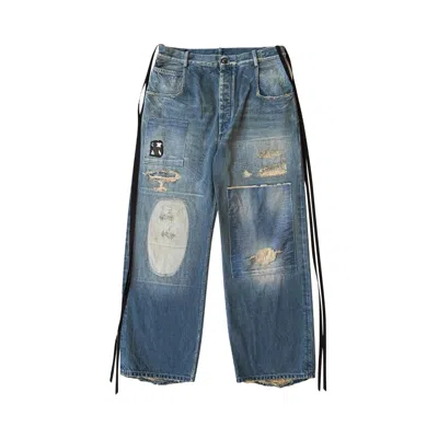 Pre-owned Ann Demeulemeester Olan 5-pockets High Comfort Trousers 'blue' | Men's Size 52