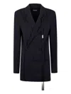Ann Demeulemeester "olena" Wrap Deconstructed Jacket In Black