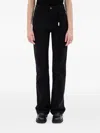 Ann Demeulemeester Ona 5 Pocket Flared Trousers In Black