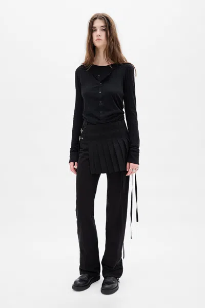 Ann Demeulemeester Ona 5 Pocket Flared Trousers In Multi