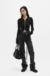 Ann Demeulemeester Ona 5 Pockets Flared Trousers In Multicolor
