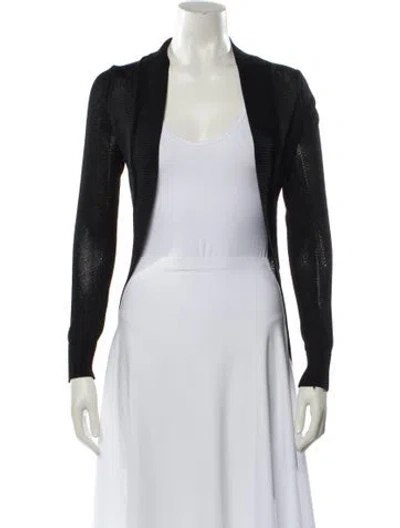 Pre-owned Ann Demeulemeester Open Front Sweater In Black