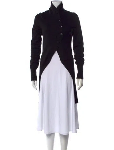 Pre-owned Ann Demeulemeester Open Front Sweater In Black