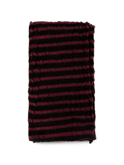 Ann Demeulemeester Osa Striped Crepe-knit Scarf In Multi