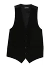 Ann Demeulemeester Juikko Vest In Black Viscose In Black