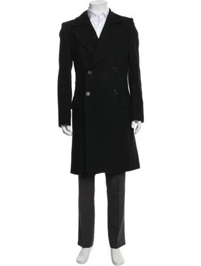 Pre-owned Ann Demeulemeester Overcoat In Black