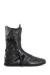 Ann Demeulemeester Palne High-top Boxing Sneakers In Black