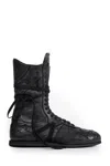Ann Demeulemeester Palne High-top Boxing Sneakers In Black