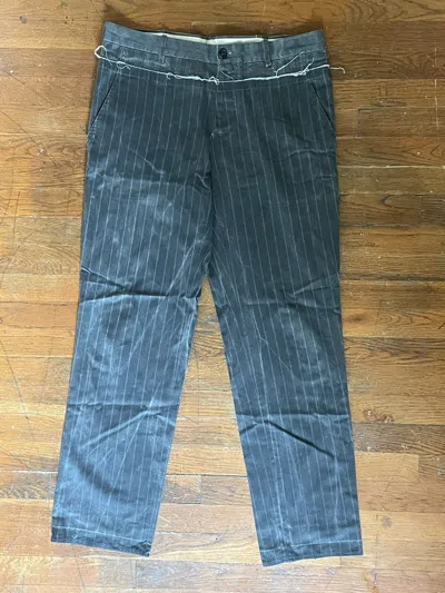 Pre-owned Ann Demeulemeester Paneled Trousers In Grey