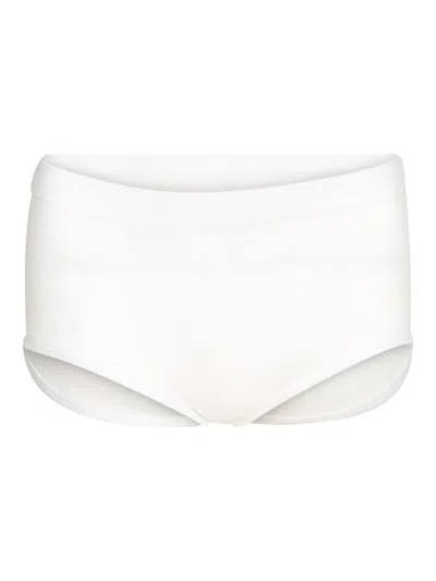 Ann Demeulemeester Minimal Tailored Trousers In White