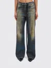 Ann Demeulemeester Pants  Woman Color Gnawed Blue In Blue