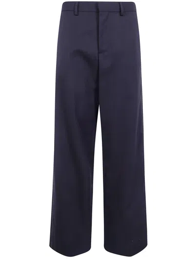 Ann Demeulemeester Pants Loose Fit "viola" In Blue