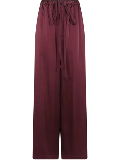 Ann Demeulemeester Elastic-waist Casual Trousers In Brown